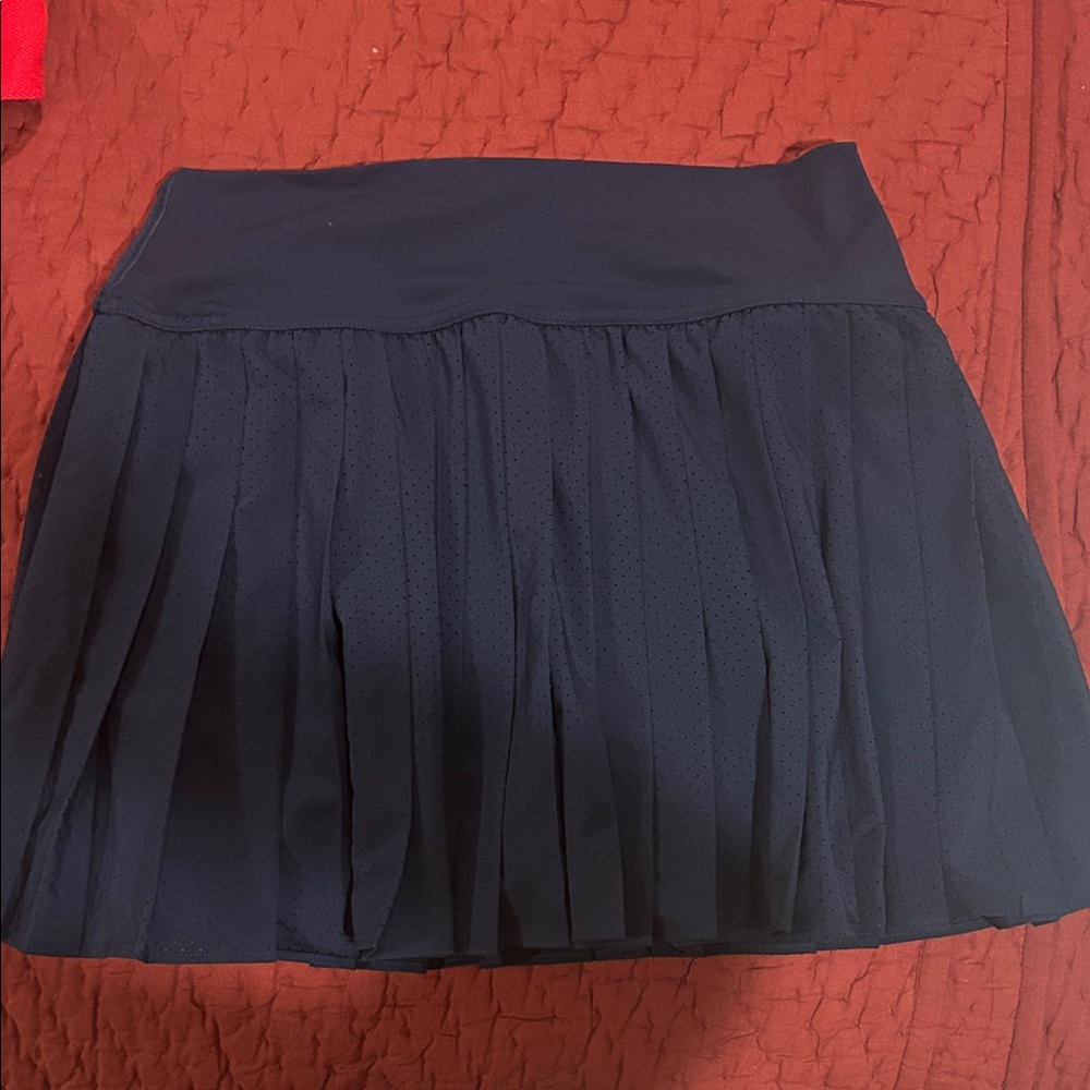 Aerie Navy Skater Skirt